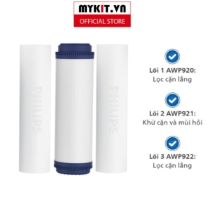 Combo 3 lõi lọc số 1,2,3 AWP920 AWP921 AWP922 dành cho các dòng máy lọc nước Philips ADD8960/70/76/80