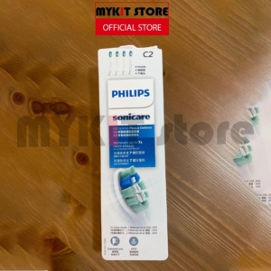 Đầu Bàn Chải Điện C2 Philips Sonicare HX9024/67 Làm Sạch Mảng Bám, Sạch Sâu - Bộ 4 Cái - Trắng - Hàng Chính Hãng