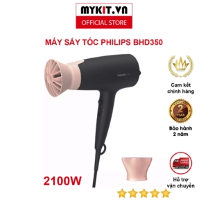 Máy sấy tóc Philips BHD350 - 2100W, 6 chế độ sấy - Mykit Store