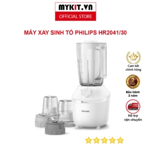 Máy xay sinh tố Philips HR2041/30 (2 cối nghiền) - Hàng Chính Hãng - O