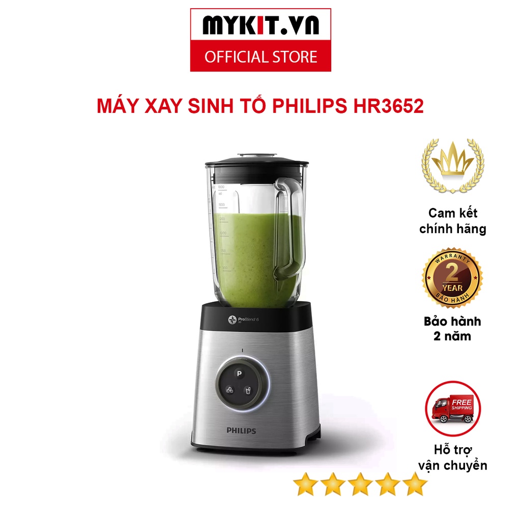 Máy xay sinh tố philips Hr3652 (1400W) - Mykit Store