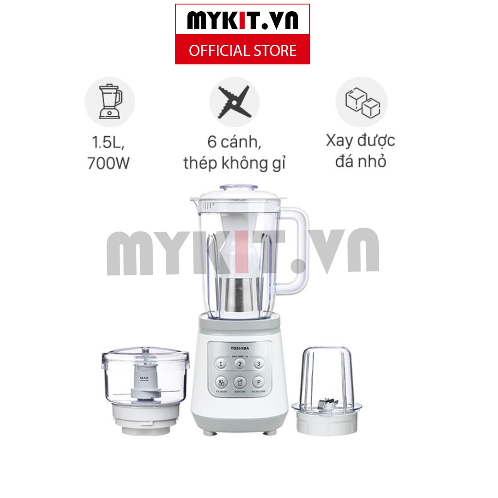 Máy xay sinh tố Toshiba BL-70PR2NV có cối xay thịt - Hàng chính hãng - Giá rẻ, bán chạy nhất