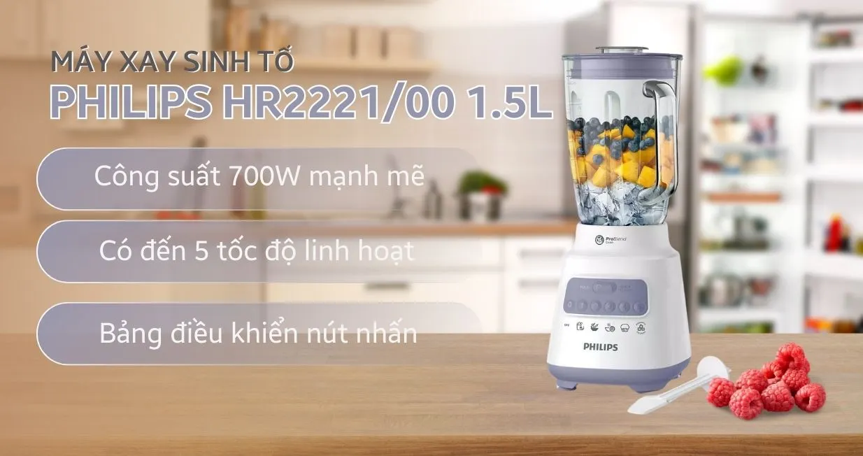 Máy xay sinh tố Philips HR221