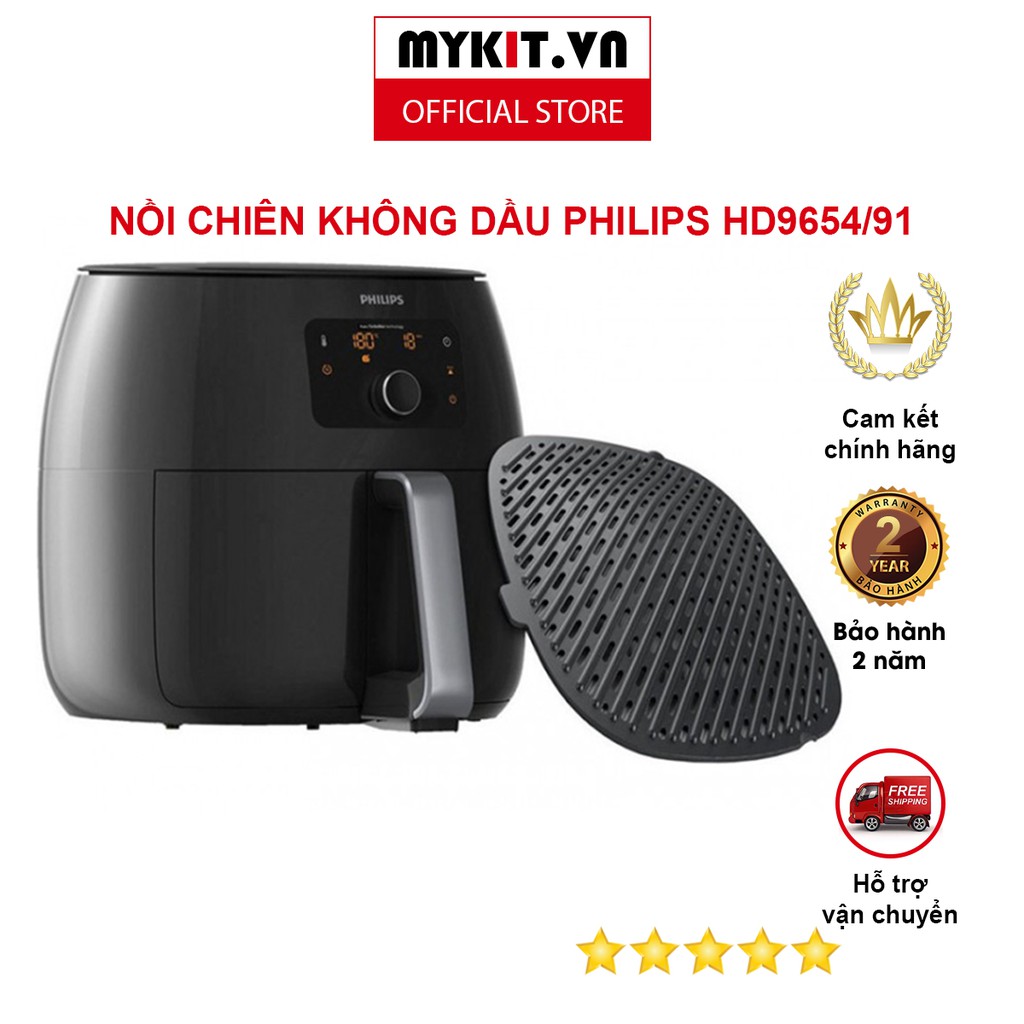 nồi CHIÊN KHÔNG DẦU PHILIPS HD9654/91 - Mykit Store