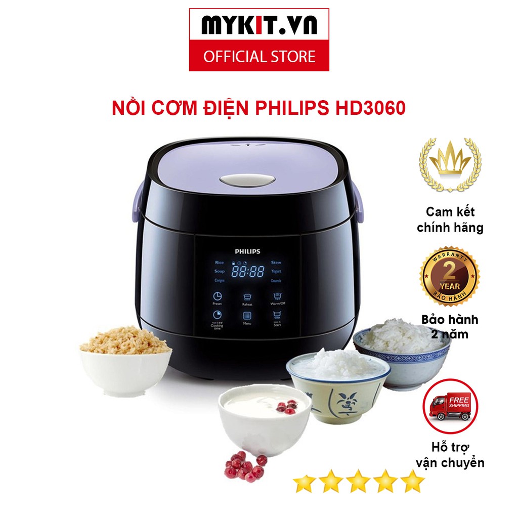 nồi Cơm Điện Philips HD3060 - 700ml 330W - Mykit Store