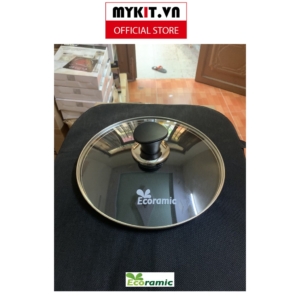 Nắp kính cường lực dùng cho nồi và chảo 22cm/24cm/26cm/28cm/30cm.- Mykit Store - 26 CM