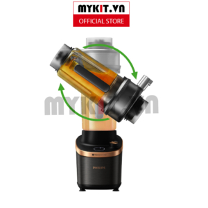 Máy xay sinh tố Philips HR3770 với CÔNG NGHỆ XAY & ép trong cùng 1 máy, công suất 1500W - Mẫu mới 2023 - Hàng chính hãng