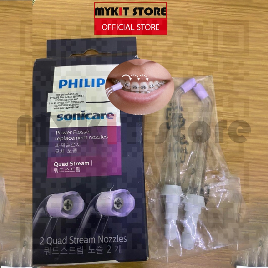 [Xịt niềng răng] Đầu xịt máy tăm nước Philips Sonicare F3 Quad Stream HX3062/00